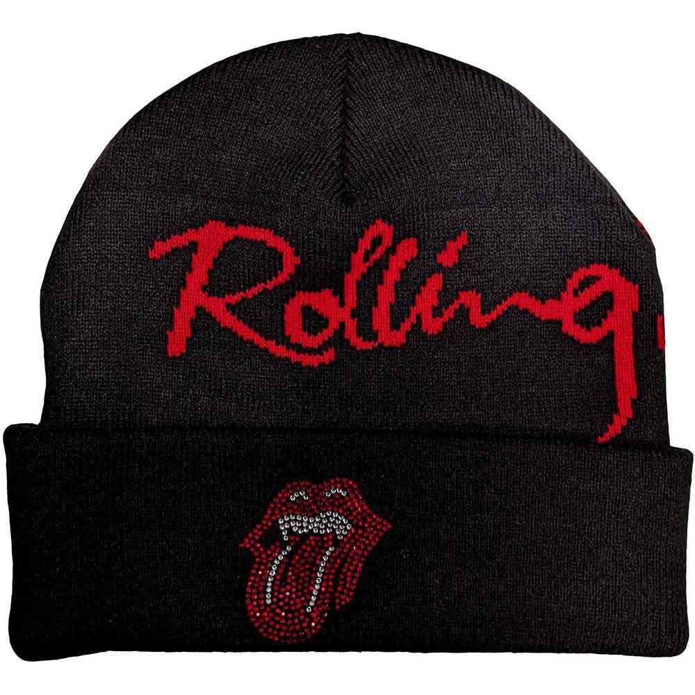 ROLLING STONES ローリングストーンズ (来日 35周年 記念 ) - Embellished Classic Tongue / ビーニー - PGS